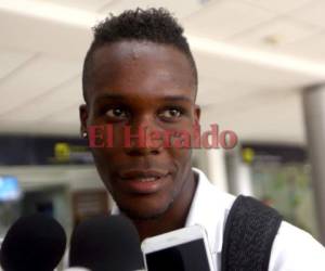 El delantero del Motagua, Roman Rubilio Castillo, llegó este sábado a Honduras tras jugar en Jamaica.