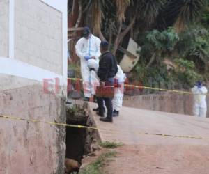 El crimen ocurrió a pocas cuadras de la estación policial de la Nueva Suyapa. Foto: David Romero/El Heraldo.