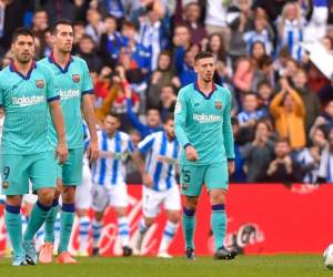 En un partidazo, el Barça remontó el gol inicial de la Real Sociedad, que marcó Oyarzabal desde los 11 metros. Foto:AFP