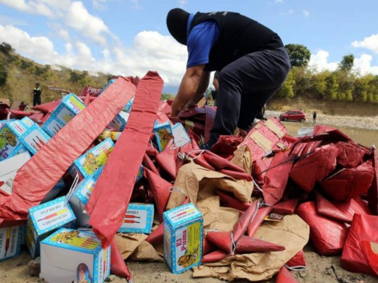 La venta y quema de pólvora en el Distrito Central está prohibida desde el 2006