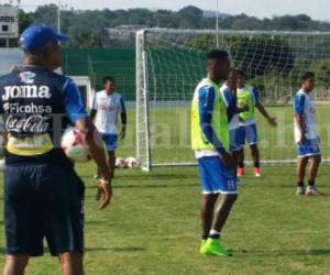 Romell Quioto en el entrenamiento de Honduras. (Foto: Ronal Aceituno / Grupo Opsa)