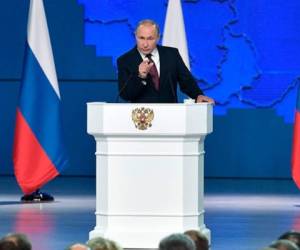 Putin advirtió que Rusia iba a desplegar misiles capaces de alcanzar 'territorios donde se encuentran los centros de decisión'. Foto: AFP