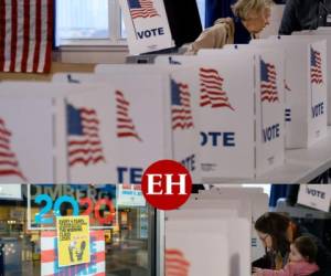 La vertiginosa lucha por la candidatura demócrata a la presidencia de Estados Unidos alcanza un punto crítico este martes, cuando millones de votantes, de Maine a California, acudían a las urnas. Fotos: AFP.