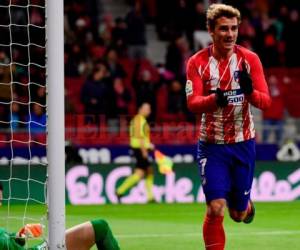 Antoine Griezzman celebra uno de sus cuatro goles ante Leganés. Foto: El Heraldo.