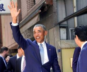 Barack Obama, expresidente estadounidense, en su visita a Japón. Foto: Agencia AFP