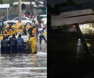 Las fuertes lluvias siguen generando complicaciones en la capital. Este sábado se reportaron calles anegadas, autos atrapados y diferentes daños.