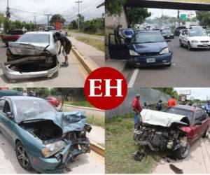 Tras el fuerte impacto, solo una persona presentó heridas leves en su rostro. FOTOS: Marvin Salgado/EL HERALDO