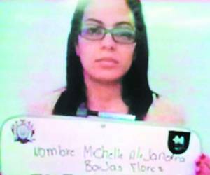 Michelle Rojas fue fichada para responder por el delito de lavado de activos.