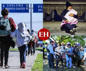 Cientos de personas partieron este sábado de San Pedro Sula, al norte de Honduras, en una nueva caravana de migrantes con intenciones de buscar mejores condiciones de vida en Estados Unidos, donde son rechazados por las autoridades en la frontera con México y donde les espera una travesía totalmente incierta, pero que afirman, es mejor que quedarse. Fotos: AFP