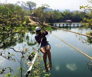 El ecoturismo a través del canopy es una de las opciones que ofrece Olancho a los turistas.