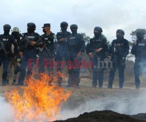 Quema de 1543 kilos de mariguana que fueron incautadas en dos operaciones distintas en el país.