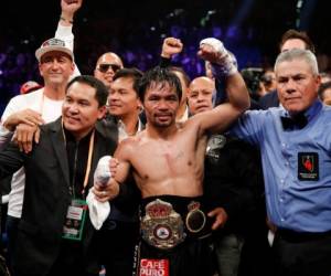 Pacquiao era el claro favorito de los 13.025 espectadores que se congregaron en el MGM Grand Arena para comprobar si al ahora púgil a tiempo parcial le seguía quedando boxeo en los guantes.