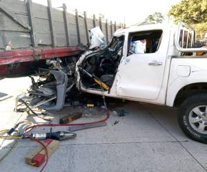 El fatal accidente se registró en la carretera al sur de Honduras.