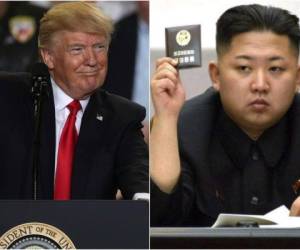 Donald Trump, presidente de Estados Unidos y Kim Jong-Un, líder norcoreano (Fotos: AFP)