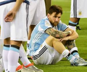 La amargura de Messi tras perder la Copa América Centenario