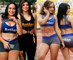 La belleza y el fútbol se mezclaron en el estadio Olímpico de San Pedro Sula. Fotos Grupo OPSA