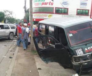 El trágico hecho se registró el 10 de febrero de 2015, cuando conductor del rapidito circulaba peleando vía con otra unidad y no hizo el alto respectivo. (El Heraldo)