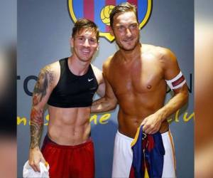 Leo Messi y Fracesco Totti