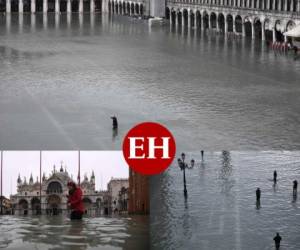 La subida de las mareas alcanzó durante la noche del martes los 187 centímetros, es decir la peor inundación desde 1966. Fotos AFP| AP