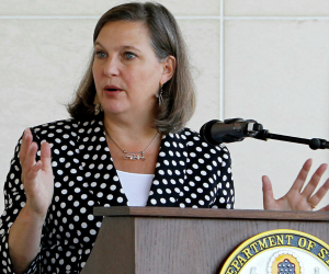 La número tres de la diplomacia estadounidense, Victoria Nuland.