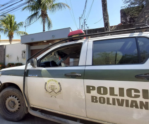 Operativo policial en Santa Cruz (este de Bolivia) a la búsqueda del presunto narcotraficante uruguayo Sebastián Marset, el 30 de julio de 2023.