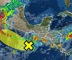 Así luce la trayectoria del fenómeno meteorológico.