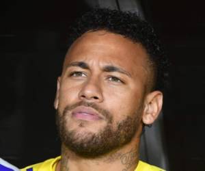 Neymar durante un partido con la selección de Brasil. Foto:AFP