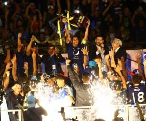 El 20 diciembre 2014, Motagua se coronó campeón de la mano del argentino Diego Vázquez por primera vez. Fue la copa 13 en la vitrinas del Ciclón Azul. Así está la plantilla en la actualidad.