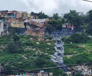 La colonia Guillén presentó más movimientos de tierra con las primeras lluvias que cayeron sobre el DC.