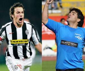 Alessandro Del Piero y Diego Armando Maradona jugarán un partido benéfico en honor al presidente de la Fifa Gianni Infantino. (Fotos: AFP)