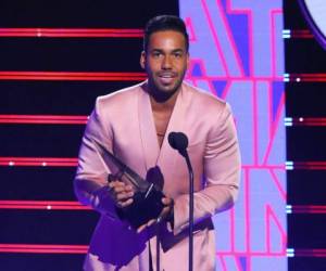 El ganador de la categoría artista favorito – tropical fue Romeo Santos, frente a Carlos Vives, Juan Luis Guerra y Marc Anthony. Foto AFP