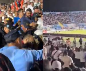 Gritos, empujones, golpes y múltiples insultos formaron parte del altercado registrado en el Estadio Nacional “Chelato” Uclés durante el encuentro de la selección hondureña.