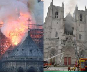 En plena misa de la tarde del 15 de abril de 2019 los guardias de seguridad escucharon la alarma de incendio y comenzaron a evacuar la catedral de Notre Dame de París, el incidente que ocasionó daños considerables.