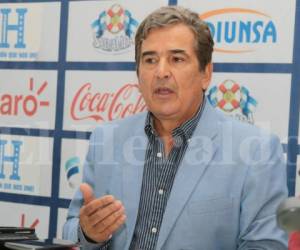 Jorge Luis Pinto, entrenador colombiano del equipo hondureño. Foto de Ronal Aceituno.