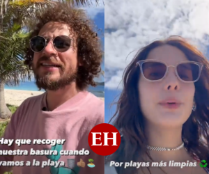 La pareja pidió a los hondureños cuidar sus bellas playas.