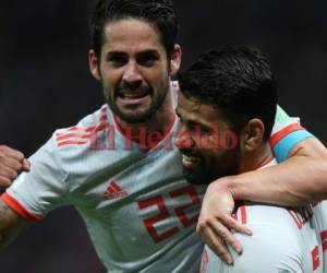 Diego Costa se convirtió en el salvador de España al anotar el único gol ante Irán. Foto: AFP