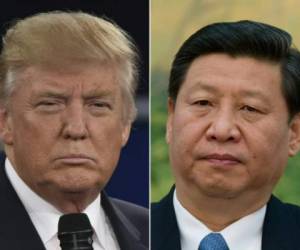 El presidente de EEUU, Donald Trump y su homólogo chino, Xi Jinping. Foto AFP