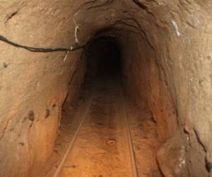 magen de muestra de un narcotúnel.