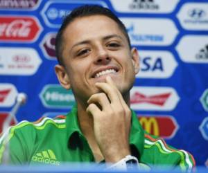 Javier 'Chicharito' Hernández habló ante la prensa este miércoles en Rusia, previo al duelo de semifinal ante Alemania. (Fotos: AFP)