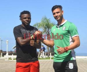 Jefrie Flores, de Patense, y Nolberto García del Vida apostaron una cena que pagará el perdedor del duelo de esta noche. (Fotos: EL HERALDO)