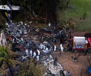 El accidente de avión cayó cerca de un condominio de viviendas en<b> Vinhedo. </b>