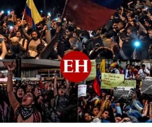 Los líderes de la protesta en Colombia convocaron para el miércoles a la segunda huelga general en menos de una semana contra el gobierno de Iván Duque, que pese a su oferta de diálogo no logra desactivar el descontento social que ya deja cuatro muertos. FOTOS: AFP