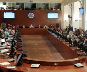 La asamblea se llevó a cabo con los representantes del Triángulo Norte. Foto Cortesía OEA