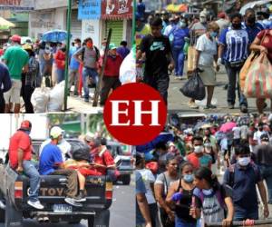 Una avalancha de personas salió este viernes a la calles de la capital de Honduras, sin tomar las medidas de prevención para evitar el contagio del coronavirus que ya deja 15 fallecidos y 222 casos en el país. Fotos: Marvin Salgado/EL HERALDO.