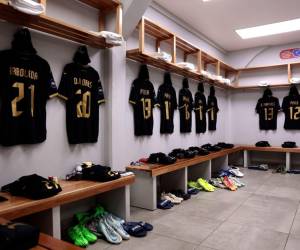 Este es el camerino de la Selección de Honduras ante México