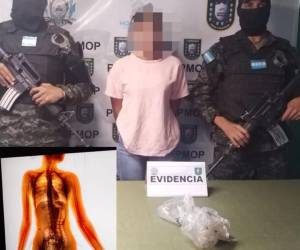 Las autoridades de Medicina Forense removieron la droga que guardaba en el interior de su cuerpo.