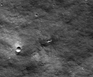 La fotografía fue tomada por la sonda LRO (Lunar Reconnaissance Orbiter), que orbita la Luna desde 2009.