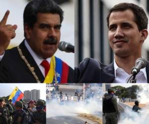 Los enfrentamientos entre Guaidó y Maduro se han ido intensificando, este martes Guidó llamó a los venezolanos a tomar las calles hasta lograr la caída de Maduro, quien denunció esto como un 'intento de golpe de Estado'. FOTOS: Agencias.