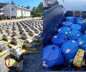 Un total de 3,774 kilogramos de cocaína distribuidos en varios fardos fueron incautados este martes en el municipio de Roatán en Islas de la Bahía, cuyo valor supera los 45 millones de dólares. Más detalles a continuación.