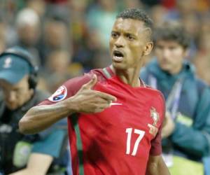 Nani abrió el marcador en el juego ante Islandia.